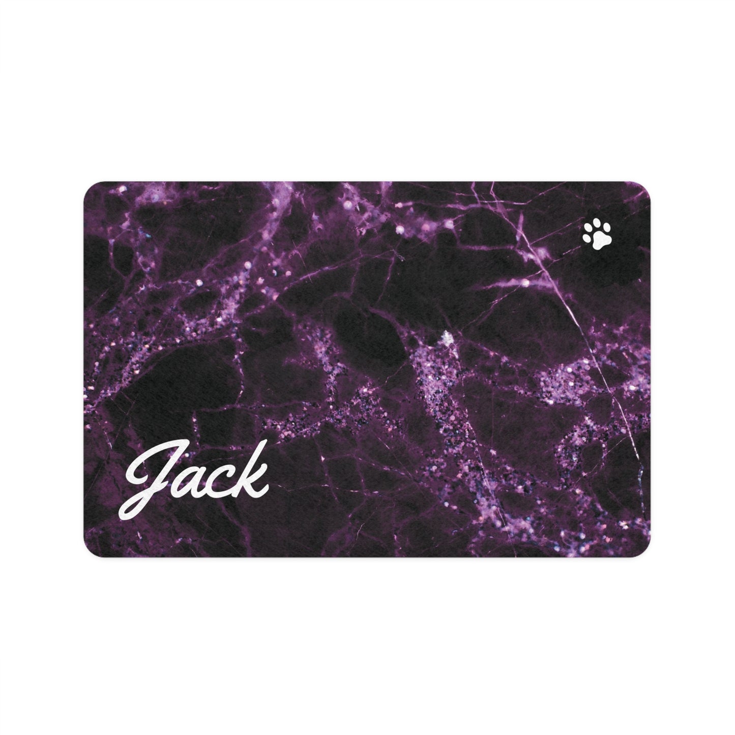 Pet Food Mat (12x18) Purple Marble