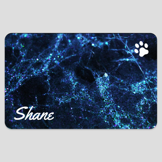 Pet Placemat (Blue Marble 10" x 16") Personalized with Name