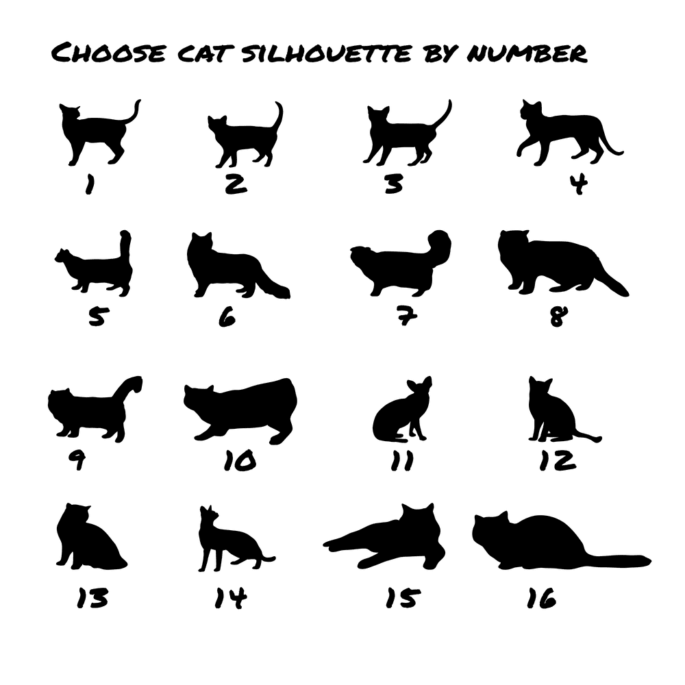 Cat Memorial Window Cling Decal Suncatcher Personalized with Cat's Name and Likeness